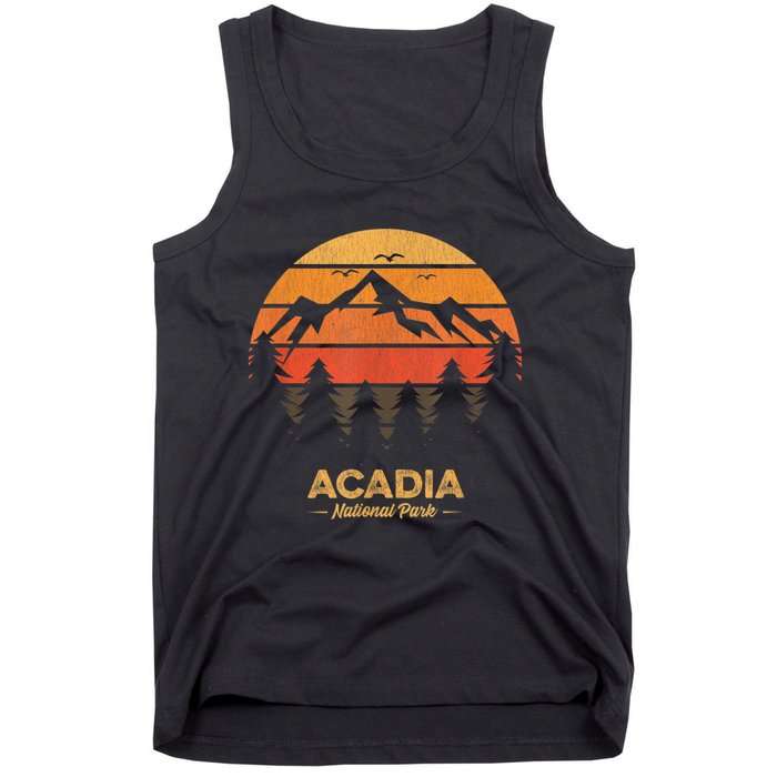 Acadia National Park Retro Vintage Souvenir Tank Top