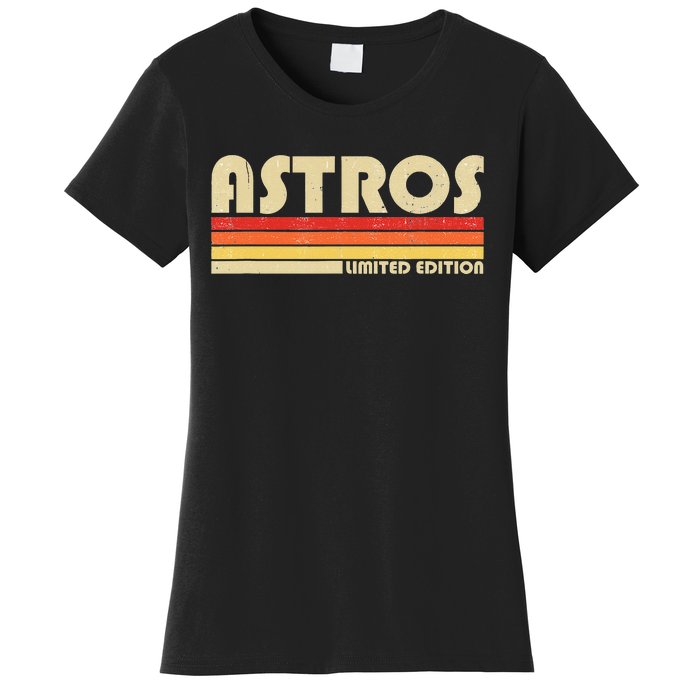 Astros Name Personalized Vintage Retro Gift Women's T-Shirt