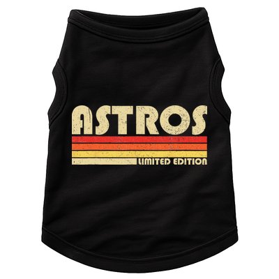 Astros Name Personalized Vintage Retro Astros Sport Name Doggie Tank