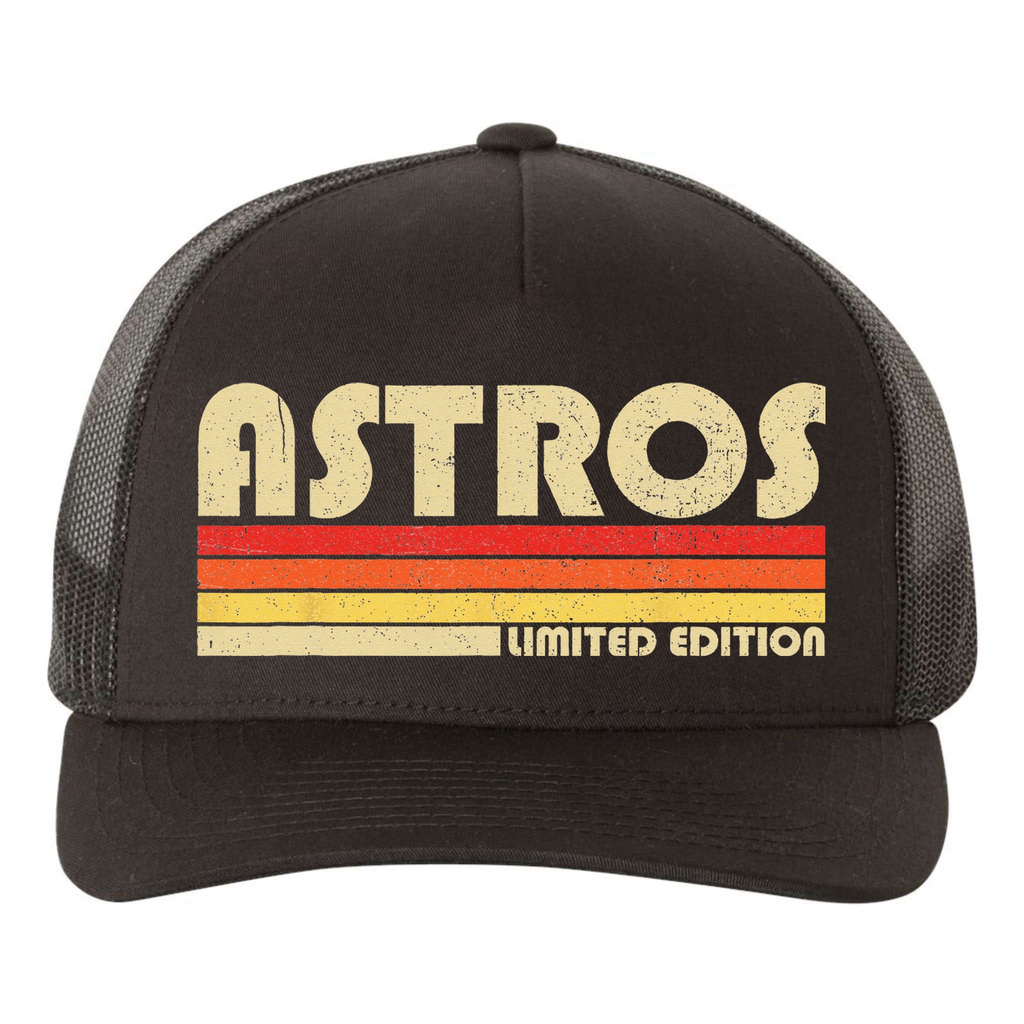 Astros Name Personalized Vintage Retro Astros Sport Name Yupoong Adult 5-Panel Trucker Hat