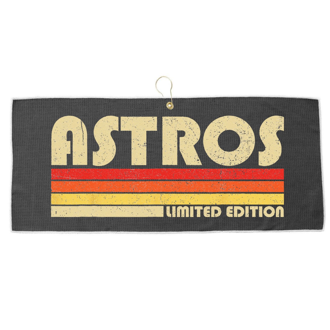 Astros Name Personalized Vintage Retro Astros Sport Name Large Microfiber Waffle Golf Towel