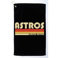 Astros Name Personalized Vintage Retro Astros Sport Name Golf Towel
