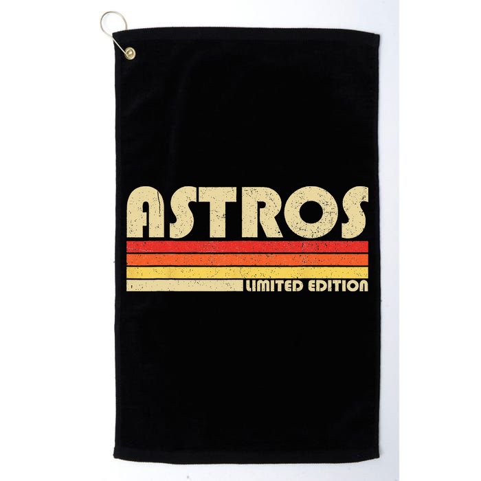 Astros Name Personalized Vintage Retro Astros Sport Name Golf Towel
