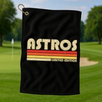 Astros Name Personalized Vintage Retro Astros Sport Name Golf Towel