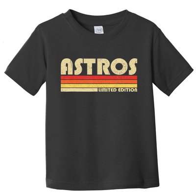 Astros Name Personalized Vintage Retro Astros Sport Name Toddler T-Shirt