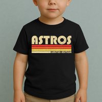 Astros Name Personalized Vintage Retro Astros Sport Name Toddler T-Shirt