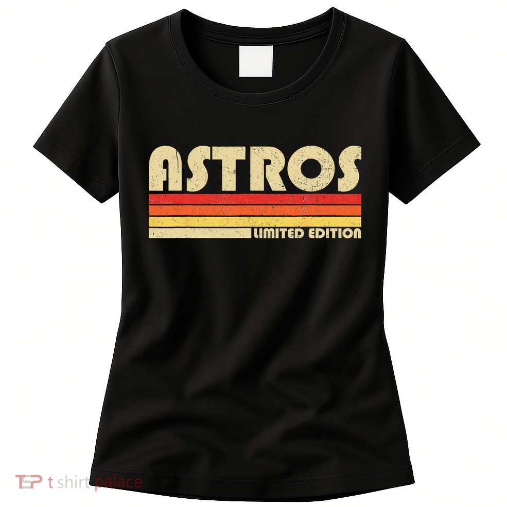 Astros Name Personalized Vintage Retro Astros Sport Name Womens T-Shirt