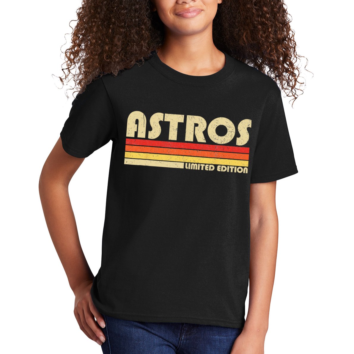 Astros Name Personalized Vintage Retro Astros Sport Name Kids T-Shirt