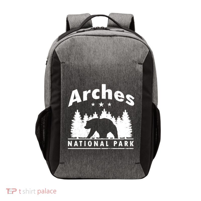 Arches National Park Bear Souvenir Us Park Gift Vector Backpack