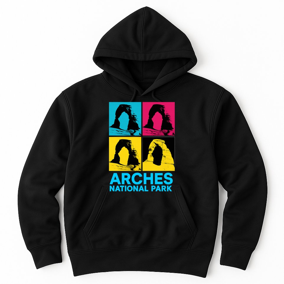 Arches National Park Warhol Style Hoodie