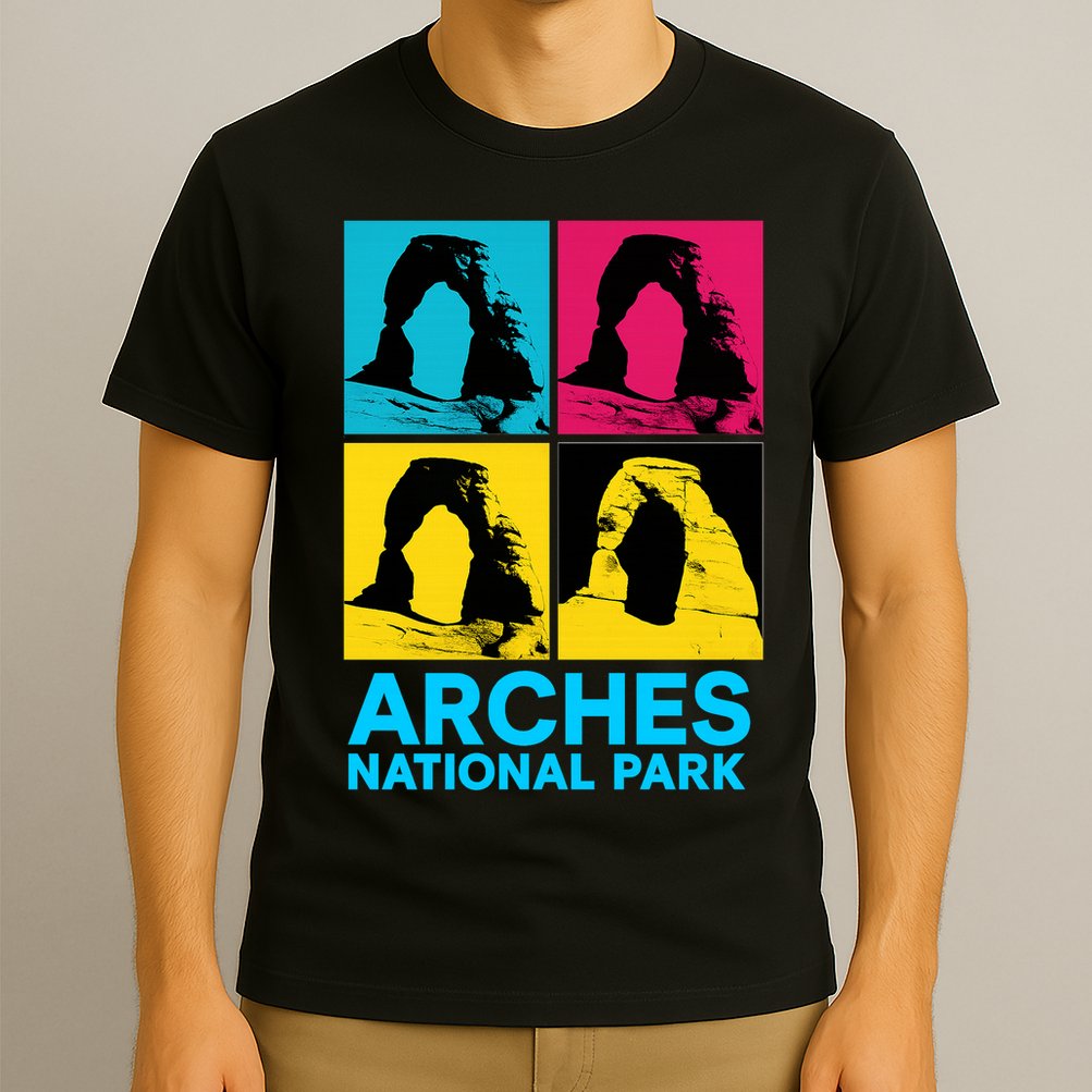 Arches National Park Warhol Style T-Shirt