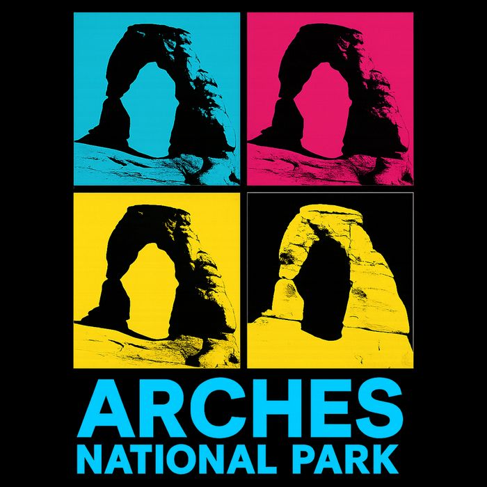 Arches National Park Warhol Style T-Shirt