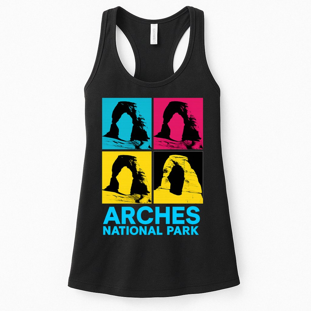 Arches National Park Warhol Style Womens Tank Top
