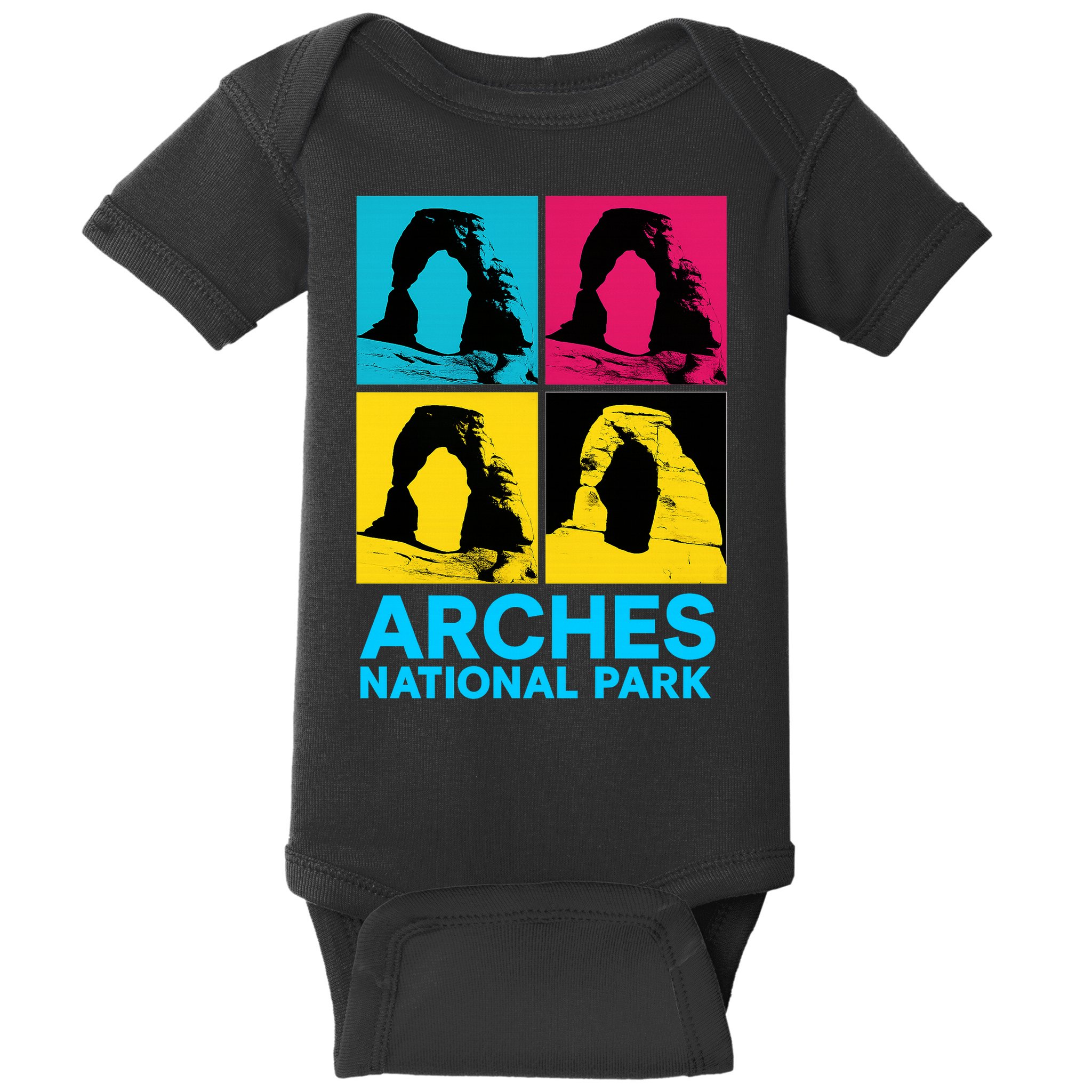 Arches National Park Warhol Style Baby Bodysuit