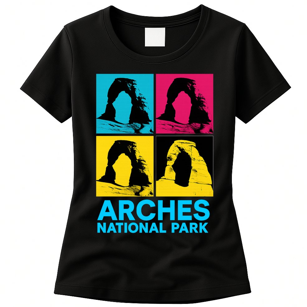 Arches National Park Warhol Style Womens T-Shirt