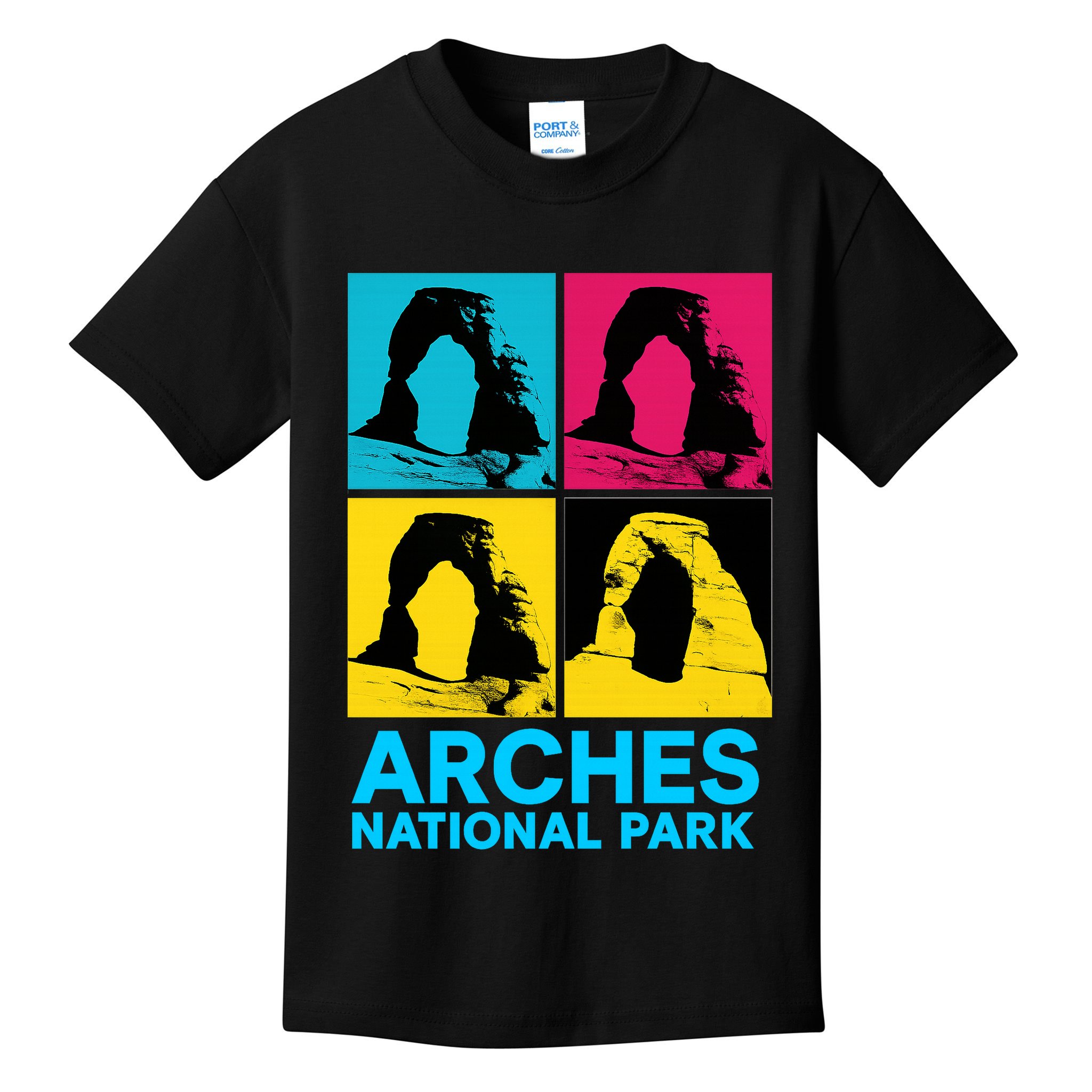 Arches National Park Warhol Style Kids T-Shirt