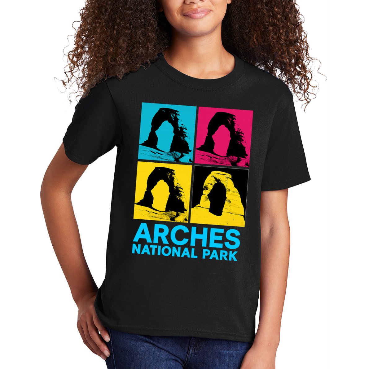 Arches National Park Warhol Style Kids T-Shirt