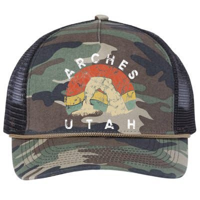 Arches National Park Utah Vacation Road Trip Retro Rope Trucker Hat Cap