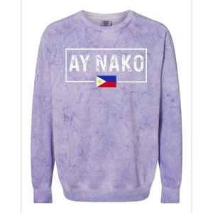 Ay Nako Philippines Filipino Colorblast Crewneck Sweatshirt