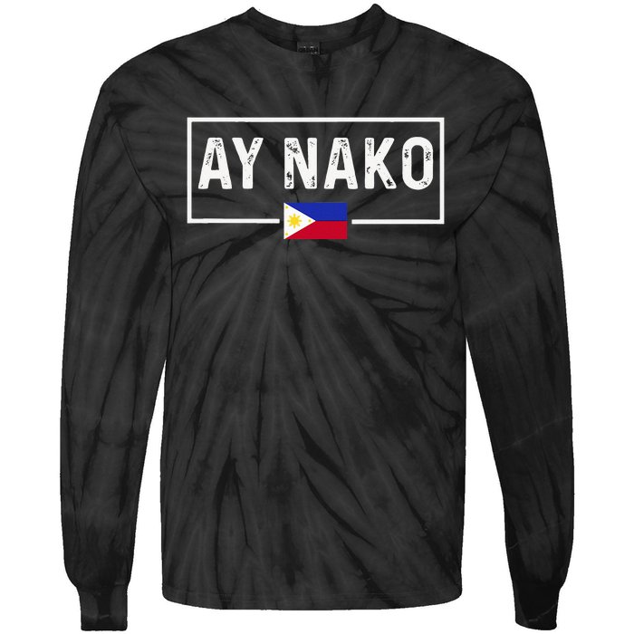 Ay Nako Philippines Filipino Tie-Dye Long Sleeve Shirt