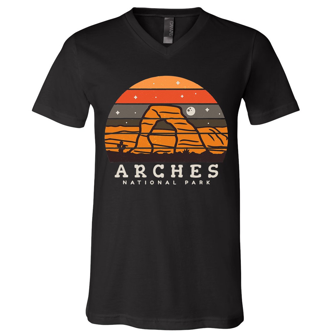 Arches National Park Moab Utah Vintage V-Neck T-Shirt