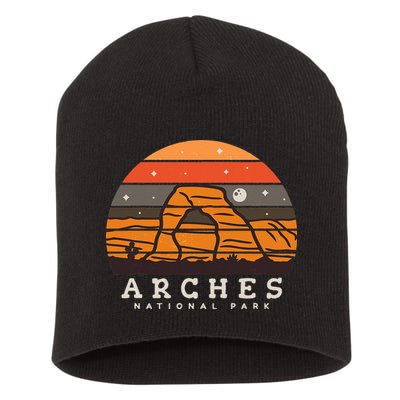 Arches National Park Moab Utah Vintage Short Acrylic Beanie