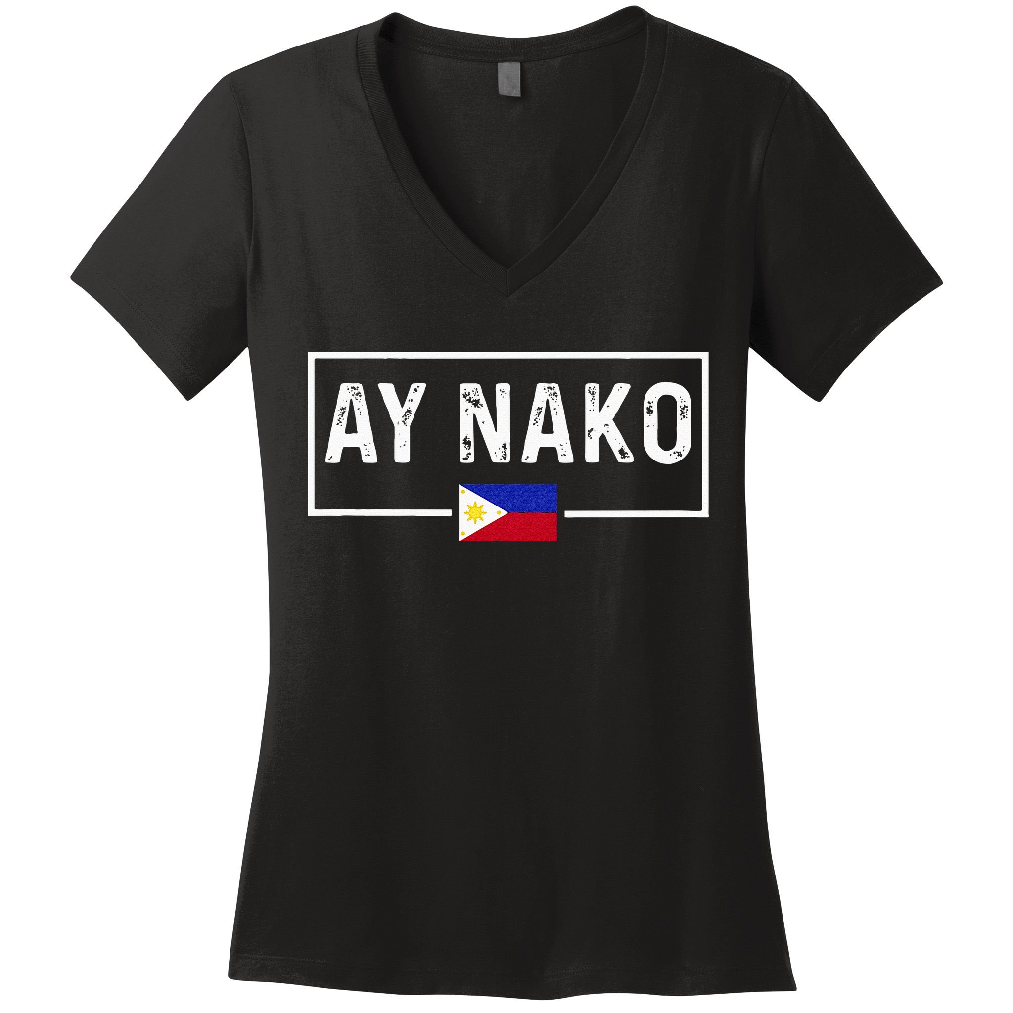 Ay Nako Philippines Filipino Women's V-Neck T-Shirt