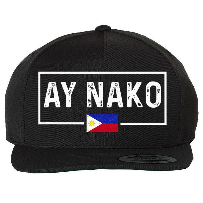 Ay Nako Philippines Filipino Wool Snapback Cap