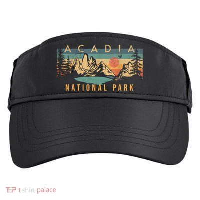 Acadia National Park Vintage Retro Adult Drive Performance Visor