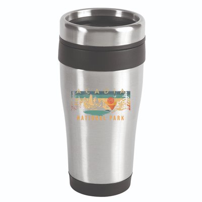 Acadia National Park Vintage Retro 16oz Travel Tumbler