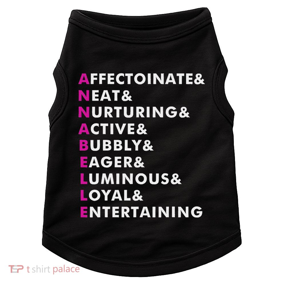 Annabelle Name Personalized Gift Doggie Tank