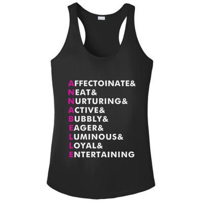 Annabelle Name Personalized Gift Ladies PosiCharge Competitor Racerback Tank
