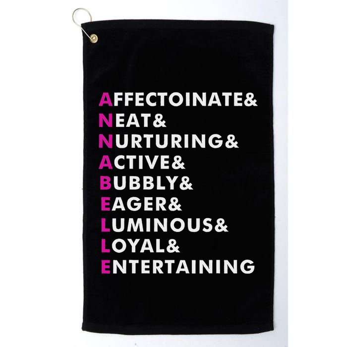 Annabelle Name Personalized Gift Golf Towel