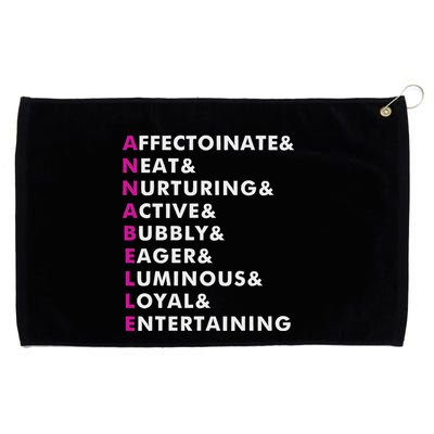 Annabelle Name Personalized Gift Grommeted Golf Towel