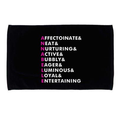 Annabelle Name Personalized Gift Microfiber Hand Towel