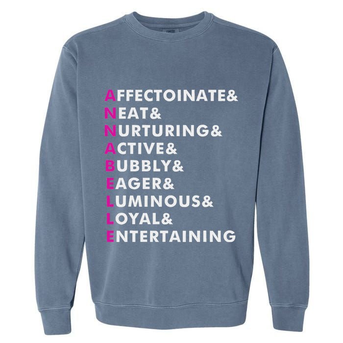 Annabelle Name Personalized Gift Garment-Dyed Sweatshirt