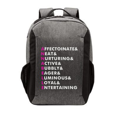 Annabelle Name Personalized Gift Vector Backpack