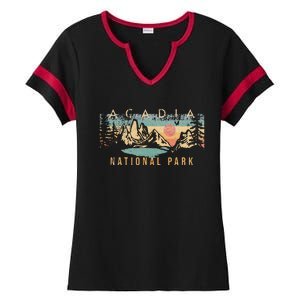 Acadia National Park Ladies Halftime Notch Neck Tee