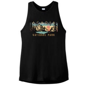 Acadia National Park Ladies PosiCharge Tri-Blend Wicking Tank