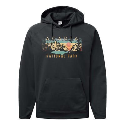 Acadia National Park Performance Fleece Hoodie