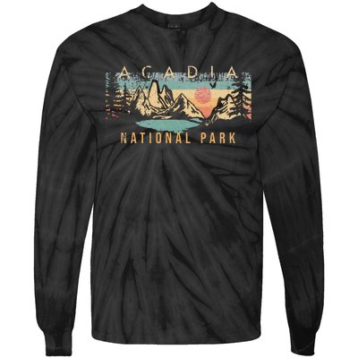 Acadia National Park Tie-Dye Long Sleeve Shirt