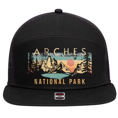 Arches National Park 7 Panel Mesh Trucker Snapback Hat