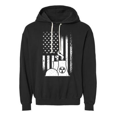 American Nuclear Plant Worker Garment-Dyed Fleece Hoodie