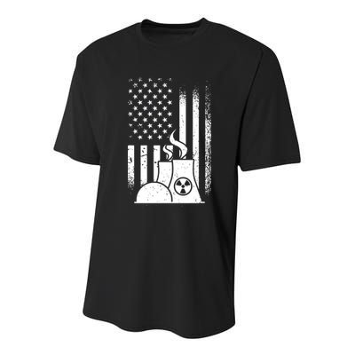 American Nuclear Plant Worker Youth Performance Sprint T-Shirt