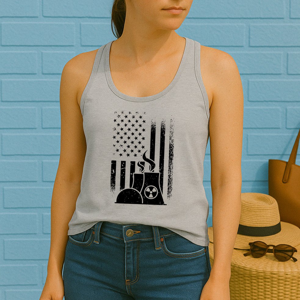American Nuclear Plant Worker Womens Tank Top