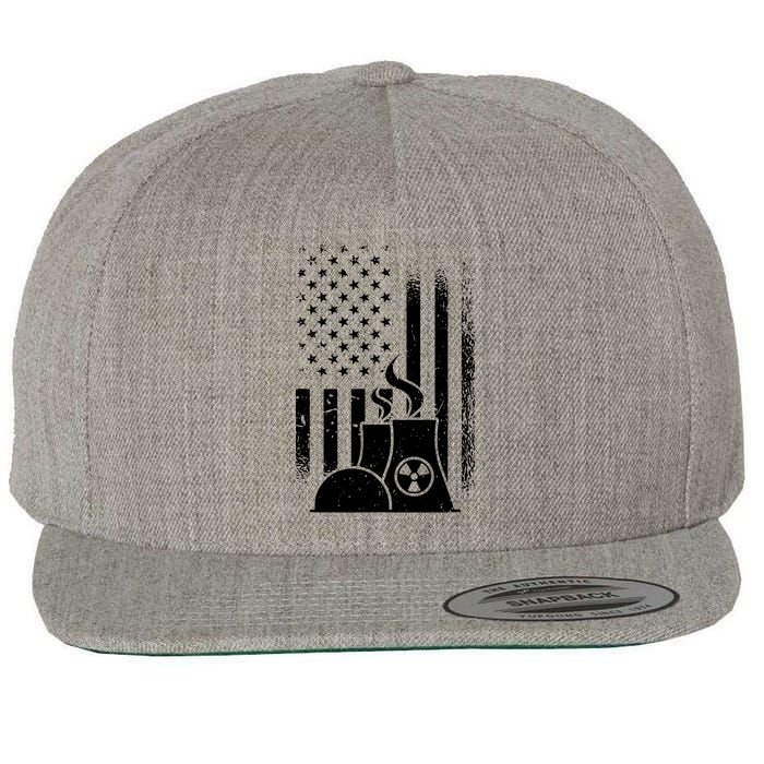 American Nuclear Plant Worker Wool Snapback Cap