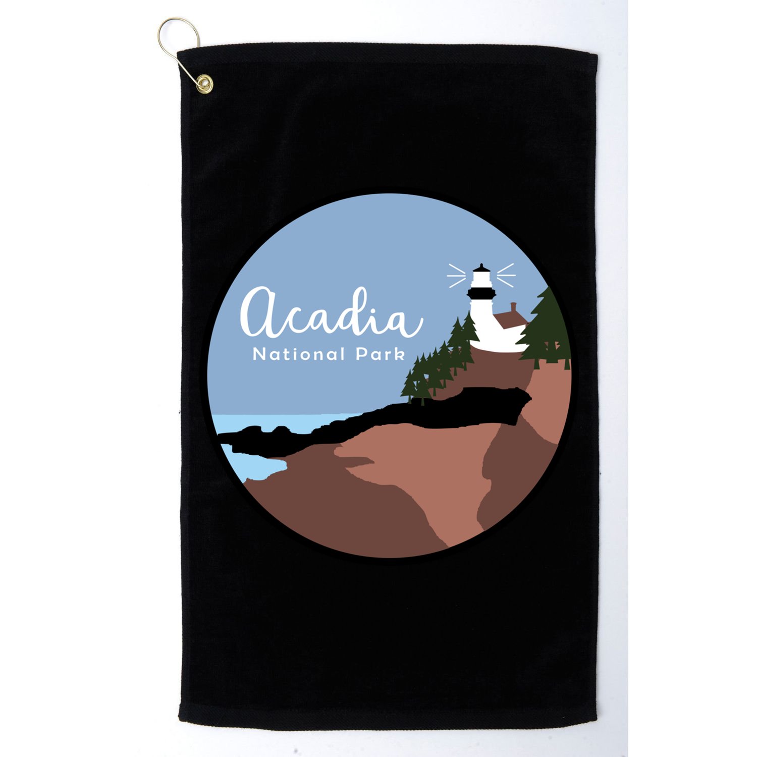 Acadia National Park 1916 Maine Bar Harbor Gift Golf Towel
