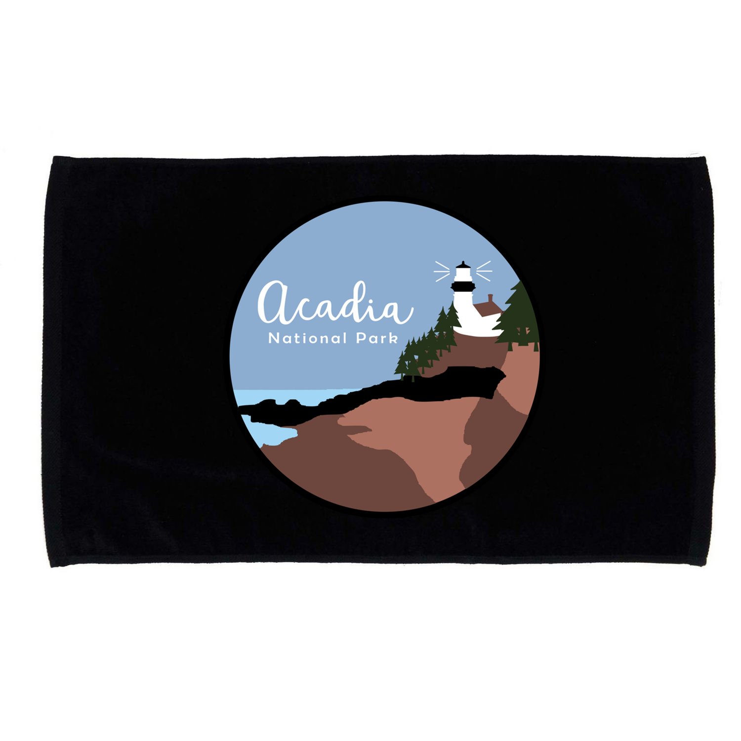 Acadia National Park 1916 Maine Bar Harbor Gift Microfiber Hand Towel