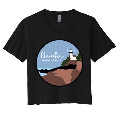 Acadia National Park 1916 Maine Bar Harbor Gift Crop Top