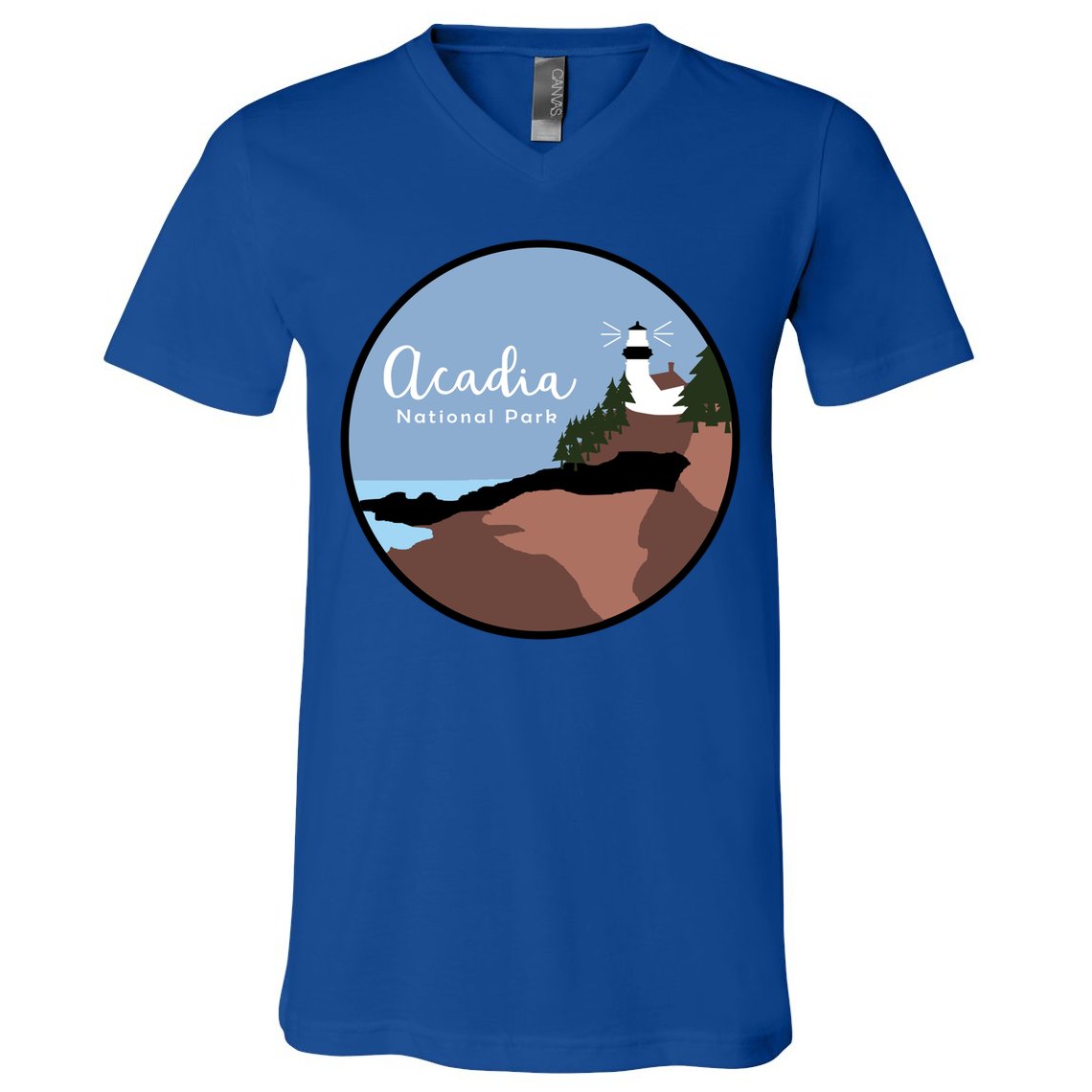 Acadia National Park 1916 Maine Bar Harbor Gift V-Neck T-Shirt